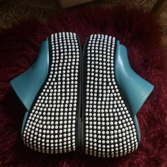 Simon Miller Blue and Black Platform Shoes - Picture 6 of 9